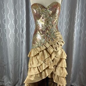 Gold special occasion gown